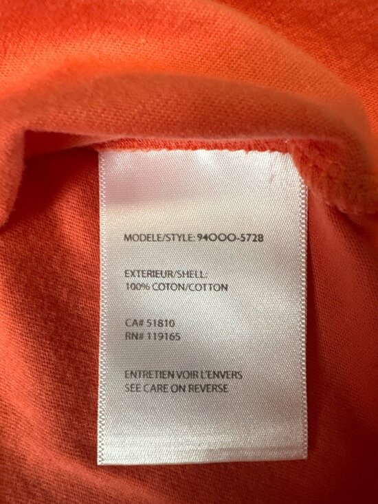 tribal xsmall tangerine nwt pleated look top - Picture 8 of 9